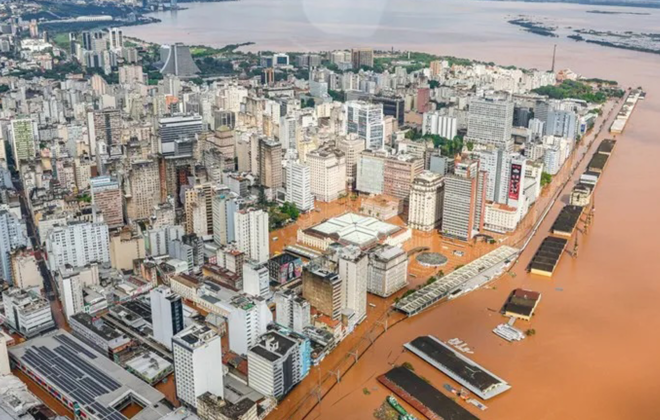 Porto Alegre alagada