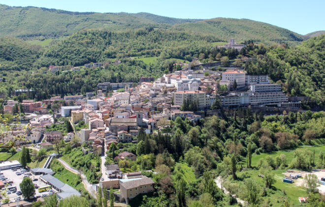 vista de Cássia, Itália